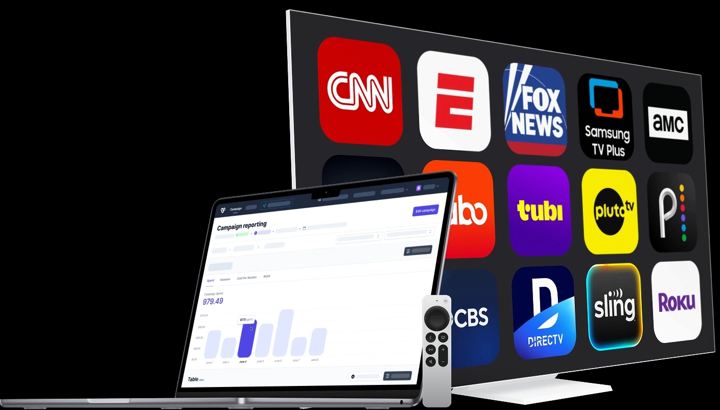 TV advertising platform interface